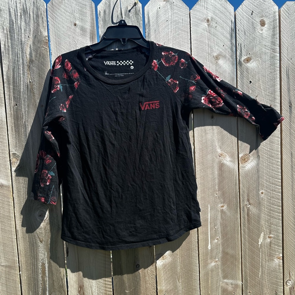 Vintage vans raglan ladies shirt. Size M